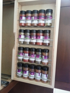 Upper Cabinet Vertical Spice Rack Roll Out