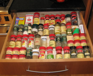 roll out spice storage