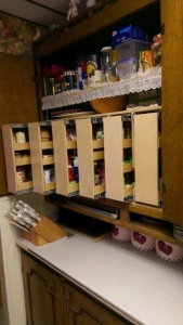 vertical roll out spice rack