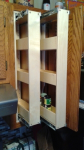 vertical roll out shelves